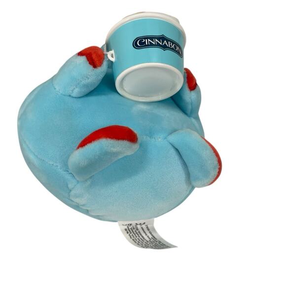 ZURU Snackles Hugh the Blue Hippo Cinnabon Plush 5" Stuffed Animal Series 2 EUC - Picture 6 of 9